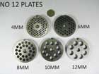 #10/12 Mincer Plate (6mm Holes)